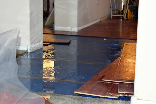 Professional Water Extraction technician working in La Coste, TX